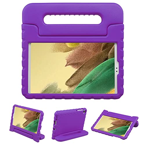 Newstyle Kids Case For Samsung Galaxy Tab A7 Lite 8.7 2021 (Sm-T220 T225 T227),Shockproof Lightweight Convertible Handle Stand Protective Case Cover For 8.7 Inch Galaxy Tab A7 Lite 2021 (Purple) #TOP25