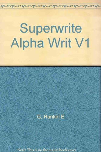 SuperWrite: Alphabetic Writing System, Comprehe... 0538705108 Book Cover