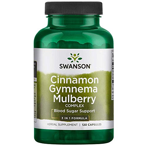 Swanson Cinnamon Gymnema Mulberry Complex - 3 in 1 Formula 120 Caps