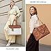 Shrrie 15.6 inch Laptop Bag for Women,Water-Resistant Work Bag LaptopTote Bag,Professional Business Tote for Office,Travel,College-Fits 15.6 Laptop&Tablet,Briefcase with Satchel Purse,Two-toned Brown