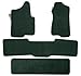 Premier Custom Fit 4-piece Set with 2 piece front 1 midrunner and 1 rearrunner Carpet Floor Mats for Ford Aerostar (Premium Nylon, Evergreen)