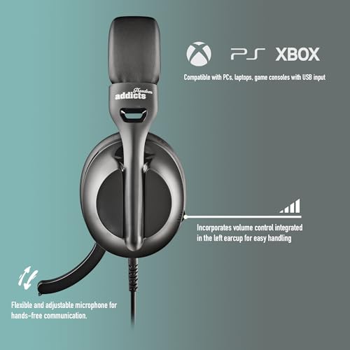 Casque stéréo NGS VOX 805 avec micro réglable USB-C pour PC et ordinateur