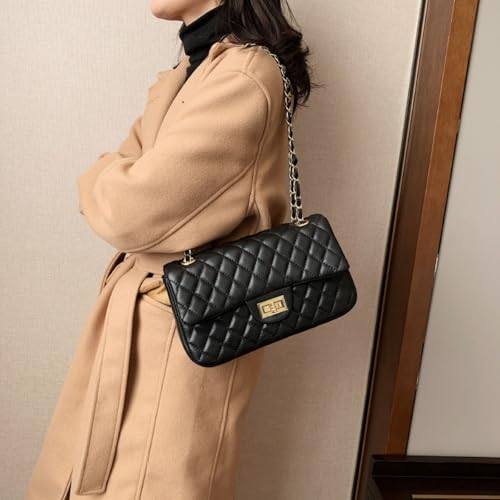 Image of Fashion Trendy Ladies Side Bags Small Chain Leather Fabric Women Purse Handbags Shoulder Bags | Fashion