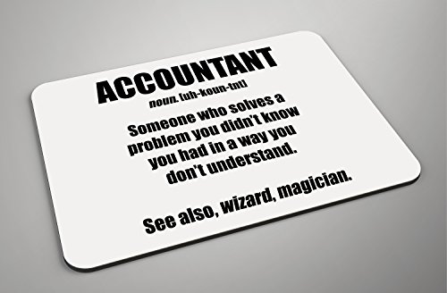 DottsMusic Accountant - Funny Job Definition Design On Padded Foam/Fabric Mousepad - Great Gift Idea