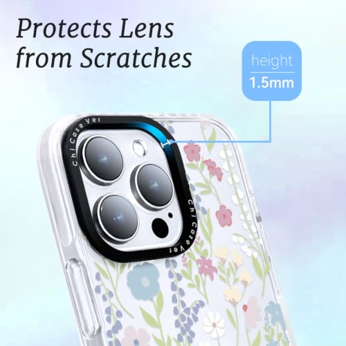 ChiCaseVer for iPhone 17 Pro Case, Pastel Wildflower Meadow Pattern, Military-Grade Drop Protection, Cottagecore Floral Soft Slim TPU Protective Cover with Camera Control for Women Girls by ChiCaseVer - Used condition - Image 4