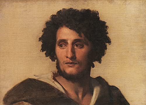 Toile peinture murale Studienkopf d'une qualité artistique exceptionnelle