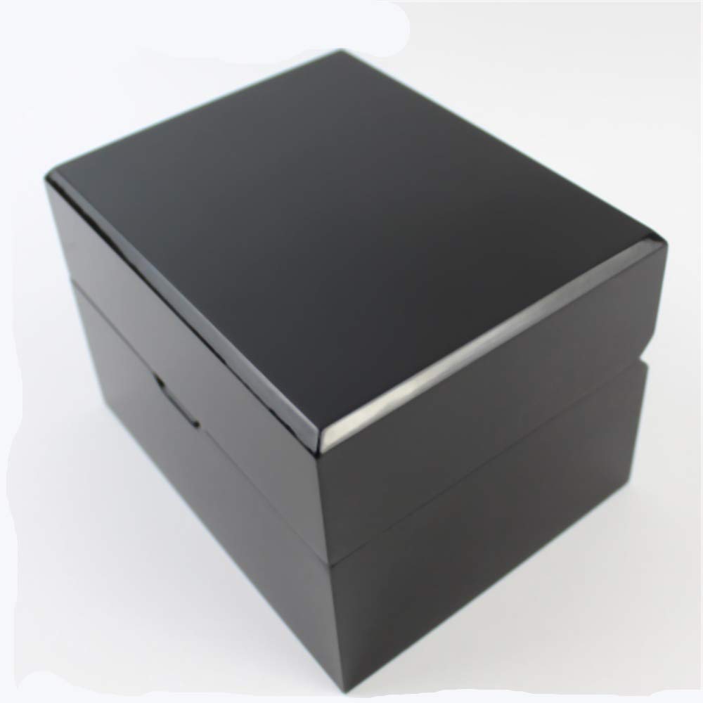 Cajas de Relojes Negro laca del piano lacado 1 Caja de reloj almacenamiento caja regalo para Cumpleaños Navidad