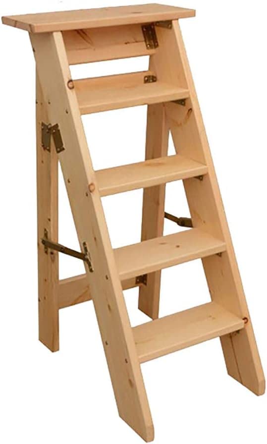 Escabeau pliant gain de place OKUOKA tabouret échelle multifonctionnel 5 niveaux