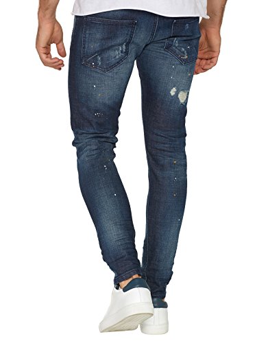 Tigha Billy The Kid Jeans Slim, Blu (Blue 500)