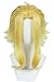 Linfairy Short Blonde Layered Cosplay Wig Halloween Costume Party Wig for Men