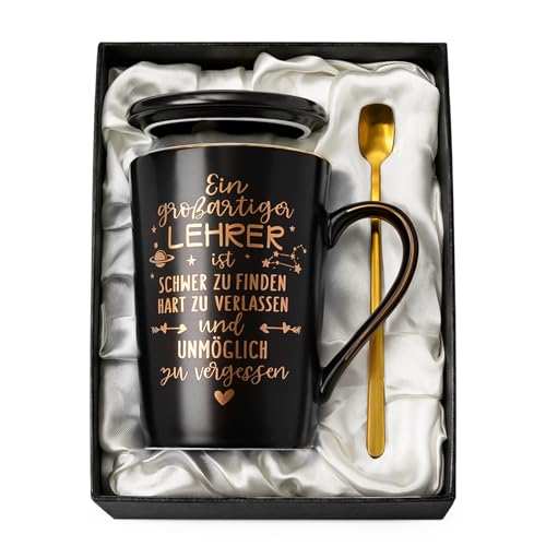 Biching Lehrer Geschenk - Abschiedsgeschenk Lehrerin - Lehrerin Geschenk - Geschenkideen zum Geburtstag für Lehrer - Abschiedsgeschenk für Lehrer - Große Kaffeetasse aus Porzellan 400 ml