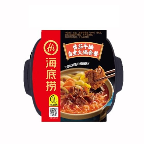 海底撈自熱火鍋 ビーフトマト味395g ビーフトマト鍋 即食タイプ 自宅で火鍋 395g (395gx1点)