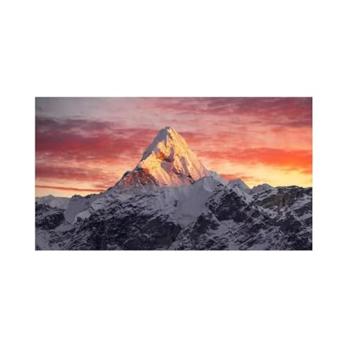 Affiche Everest grand format cadre inclus pour décoration murale maison