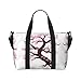 Cherry Blossoms Tree Printed women's handbag, portable crossbody bag, suitable for fitness, travel.