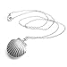 Adecco LLC Sea Shell Locket, Mermaid Valentine Necklace, Beach Locket, Gold Tone Brass, Little Shell Locket, Nautical Jewelry (Silver)