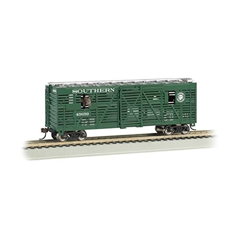 Bachmann 40' Animated Stock Car - SOUTHERN with HORSES - HO Scale Cover
