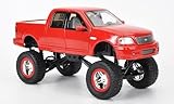 Bauart : Fertigmodell Ford F-150 High Profile, Monstertruck, rot, Modellauto, Fertigmodell, Jada 1:24
