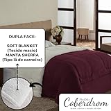 Coberdrom TRP Imports Flexirelax Cobertor Edredom Pele Carneiro (Vinho, King (Padrão dos EUA)) glide