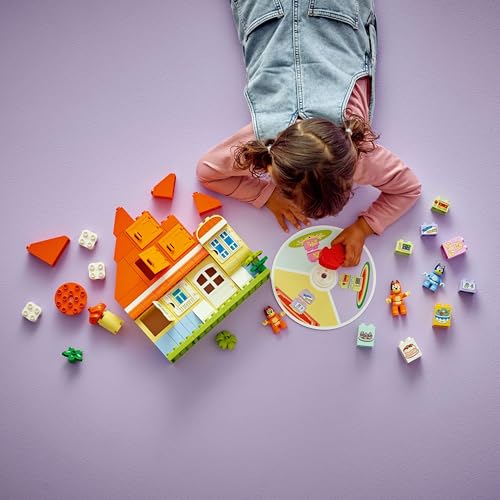 Image of LEGO DUPLO Bluey: Bluey's Family House with Memory Game Interactive Toy 10459 Building Toy for 3+ Age Boys and Girls