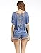 Women Sexy Blouse Loose Backless Hollow Lace T Shirt Tops