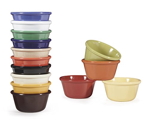 G.E.T. Enterprises RM-388-FG 3 oz. Ramekin, Break Resistant, Melamine, Rainforest green (Pack of 12)