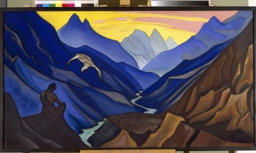 Art Mural Moderne Commandements du maître Nicholas Roerich, impression sur toile 60x90