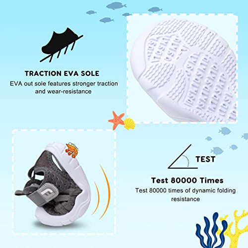 Image of JOINFREE Toddler Boys Girls Water Shoes Breathable Qucik Dry Sport Beach Sandals Lightweight Barefoot Flexible
