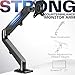 VIVO Heavy Duty Single Monitor Tension Arm for up to 27 inch Screens, Holds 14.3 lbs, Premium Desk Mount Stand, Black, STAND-V101O