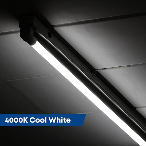 Feit Electric 2ft LED T8 Linear Tube Light, 20W Equivalent, 4000K Cool White, G13 Base, 800 Lumens, Works with Most Magnetic/Electronic Ballasts, 50,000-Hour Lifetime, T24/840/LEDG2/RP/12, 12 Pack by Feit Electric - Used condition - Image 4