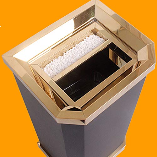 Caneca de basura de acero inoxidable 25.59x12.2x10.24 pulg miniatura 3