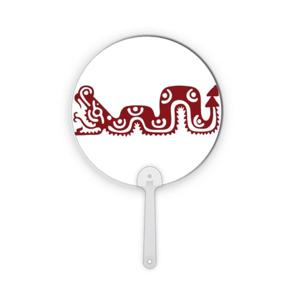 Serpent mexicain totem déco plastique rond artisanat maya