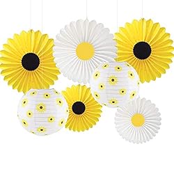 sunflower baby shower hanging decorations