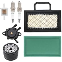 NIMTEK 499486 499486S Air Filter Tune up Kits Fits B&S Intek Extended Life Series V-Twin 18-26 HP Engines for JD L120 L118 LA135 LA120 LA130 D140 D130 Lawn Mower Tractor