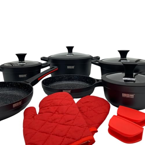 Imagen de Swiss Line - Juego de sartenes de 14 piezas