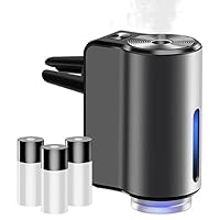 Auto Diffuser Lufterfrischer, 3 Modi Smart Auto Diffuser Elektrischer, Auto Aroma Diffusor Ultraschall-Zerstäuber Lufterfrischers Automatisch(Schwarz)
