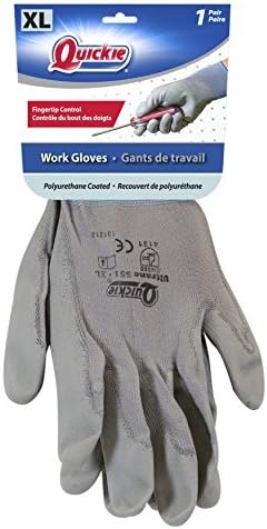Quickie Latex Quick Dry Gloves, Large, 6-Pack