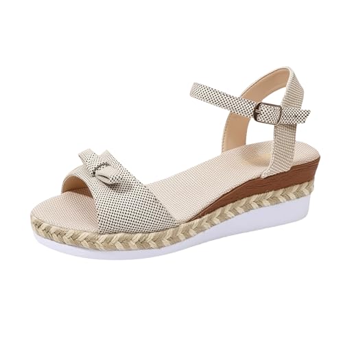 Genérico Sandalias Doradas Mujer Chanclas Ligeras Mode Zapatos de Verano Ajustables Suave Zapatos Sandalias Fascitis Plantar Mujer para Caminar
