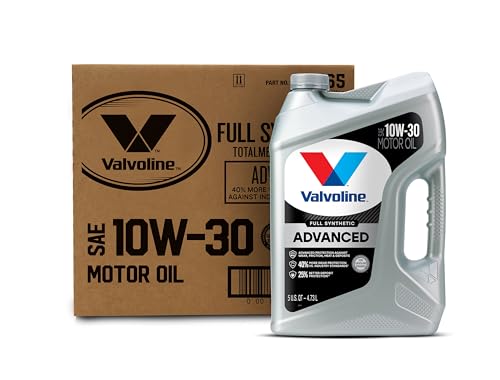 Image of Valvoline Advanced Full Synthetic SAE 10W-30 Motor Oil 5 QT, Case of 3