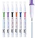 Mr. Pen- Double Line Pen, 6 Pack, Assorted Colors, Double Line Pens, Bible Journaling Pens, Double Line Outline Pen, 3-D Two Line Drawing Pens, Two Line Pens, Liner Pens for Drawing, Drawing Pens