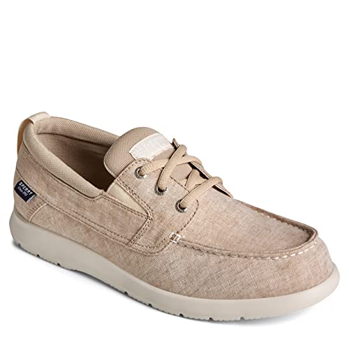 Sperry Men's, Bowrider Plushstep 3-Eye Slip-On Sand 9.5 W