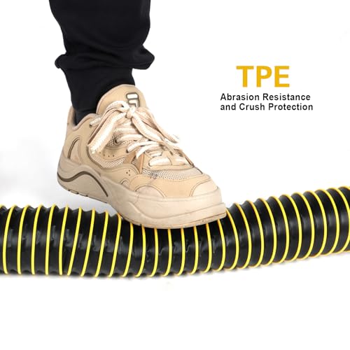 Image of 15FT RV Sewer Hose Extension, EXTREME Heavy Duty 24 Mil TPE Material for Abrasion Resistance and Crush Protection, Camper Sewer Extension Hose with Caps, Yellow