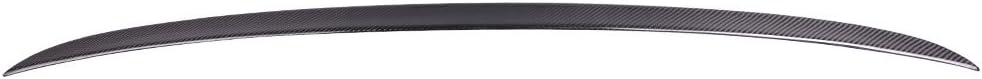 Trunk Spoiler Compatible with 2004-2010 BMW 5 Series E60, M5 Style Unpainted Raw Material Carbon Fiber CF Rear Tail Lip Deck Boot Wing by IKON MOTORSPORTS, 2005 2006 2007 2008 2009