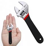 Navegando Clé à molette réglable de 100 mm | Mini clé de poche en acier trempé pour les es...