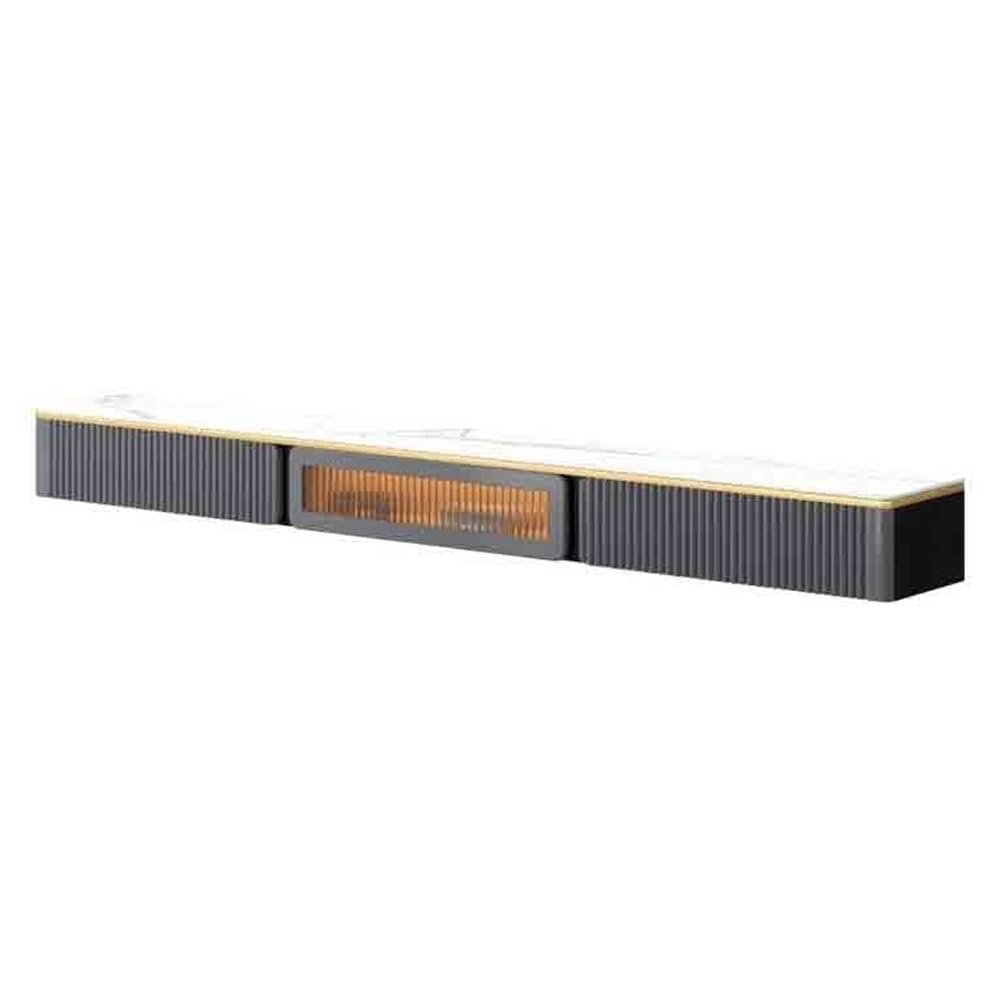 Mobile TV Mobiletto Mobile TV sospeso a parete con luci a LED(Grijs,160cm)