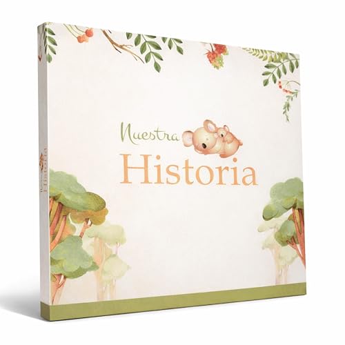Álbum Recuerdos Bebé – Libro Bebé Recién Nacido – Álbum Fotos Bebé Unisex – Regalo Nacimiento Niño Niña Baby Shower Bautizo – Diario Bebé Personalizado Nuestra Historia