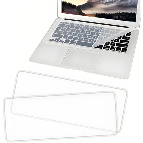 2 piezas Lámina protectora de teclado para ordenador portátil, 13-14 pulgadas, Teclado de silicona, Transparente, Protección universal para teclado