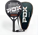 PDX Tormenta Padel Racket for Men and Women | Lightweight, Durable and Carbon Fibre Padel Racket for Adults | Designed for Power, Control, and Comfort | Ideal for Indoor and Outdoor Games