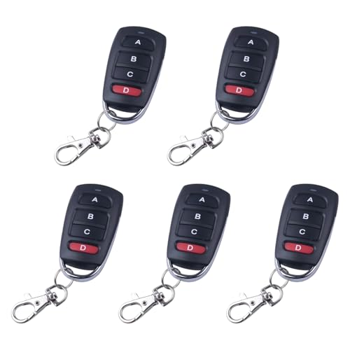 Télécommande de garage 433 MHz lot de 5 bip clé duplicateur pour porte de grange