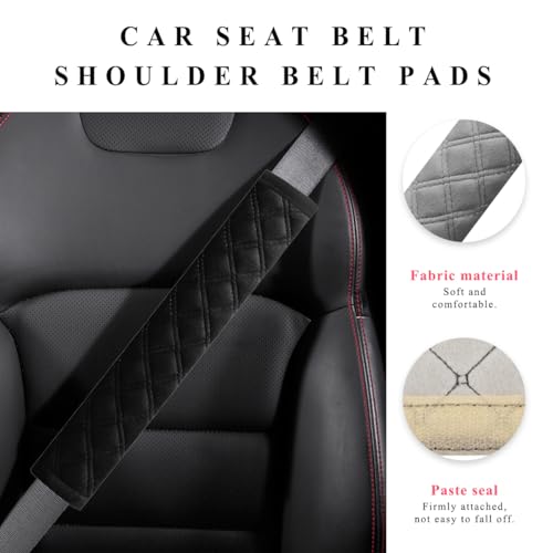 image for Yourkar Car Seat Belt Cover, Vehicle Seat Belt Pads Cover for A More C