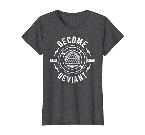 Image of Become Deviant - Geek Shirt T-Shirt, Women, Dark Heather Grey, Small